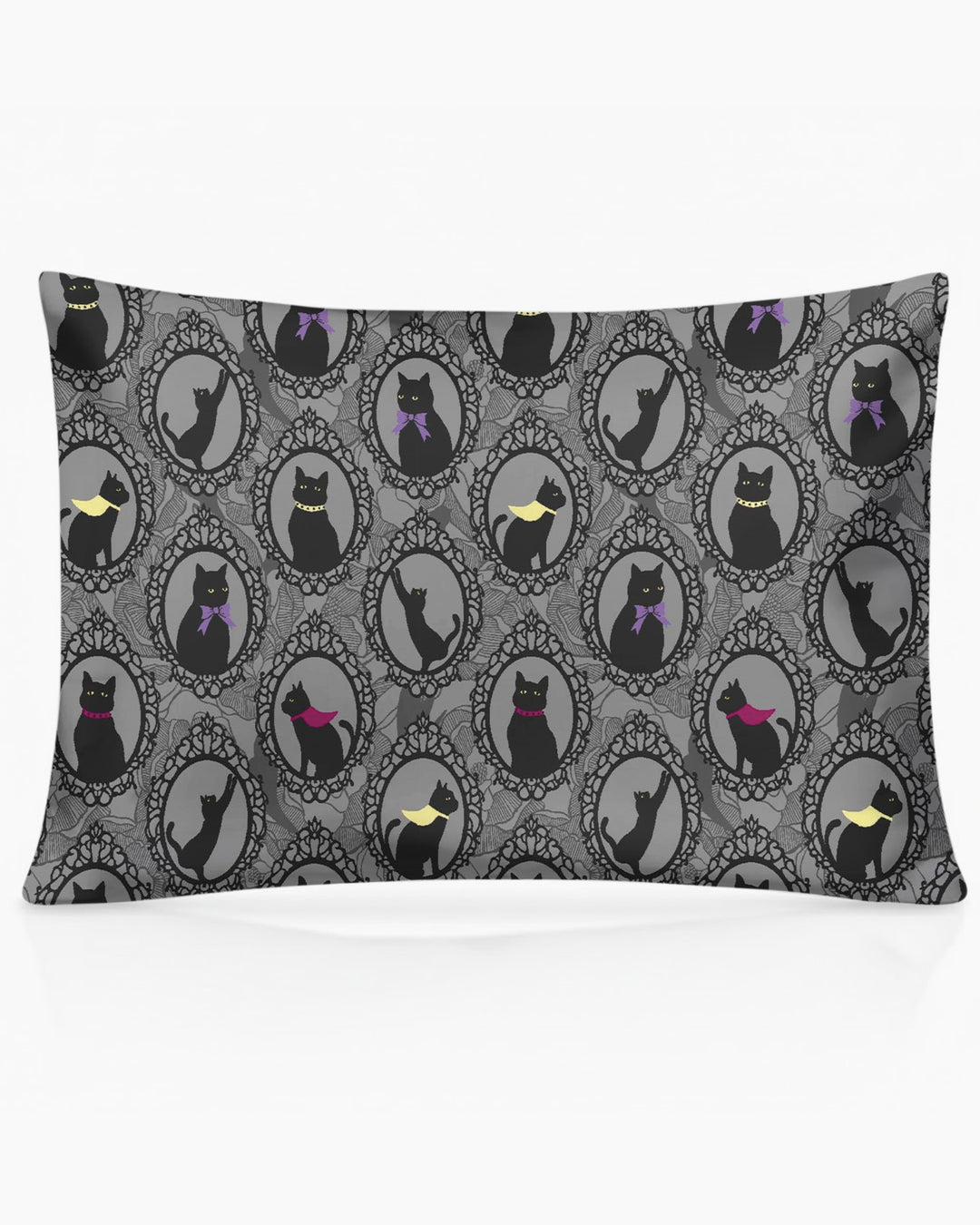 Midnight Cat Parade Bamboo Pillow Case