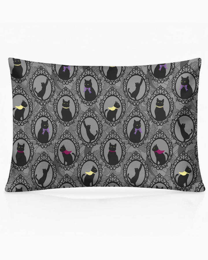Midnight Cat Parade Bamboo Pillow Case