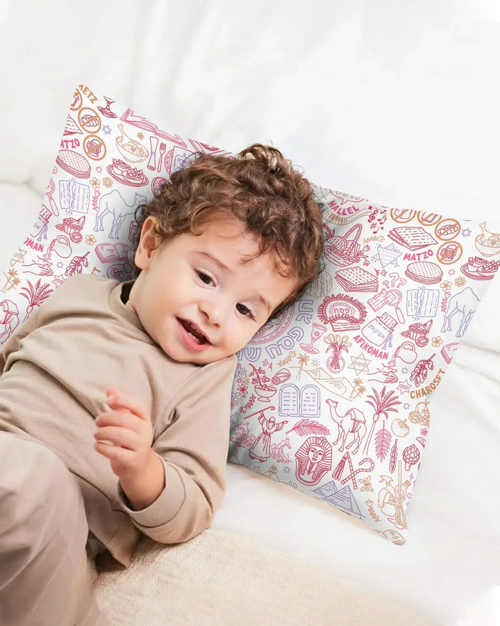 Doodle Passover Matching Family Bamboo Pillow Case