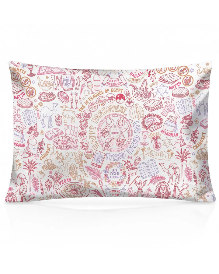 Doodle Passover Matching Family Bamboo Pillow Case