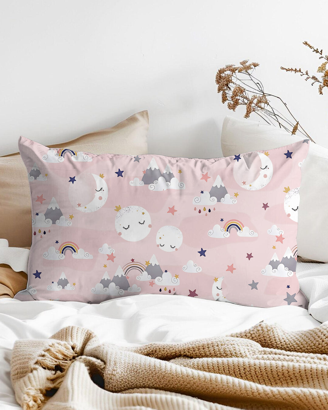 My Grandma Loves Me To The Moon And Back Bamboo Pillow Case