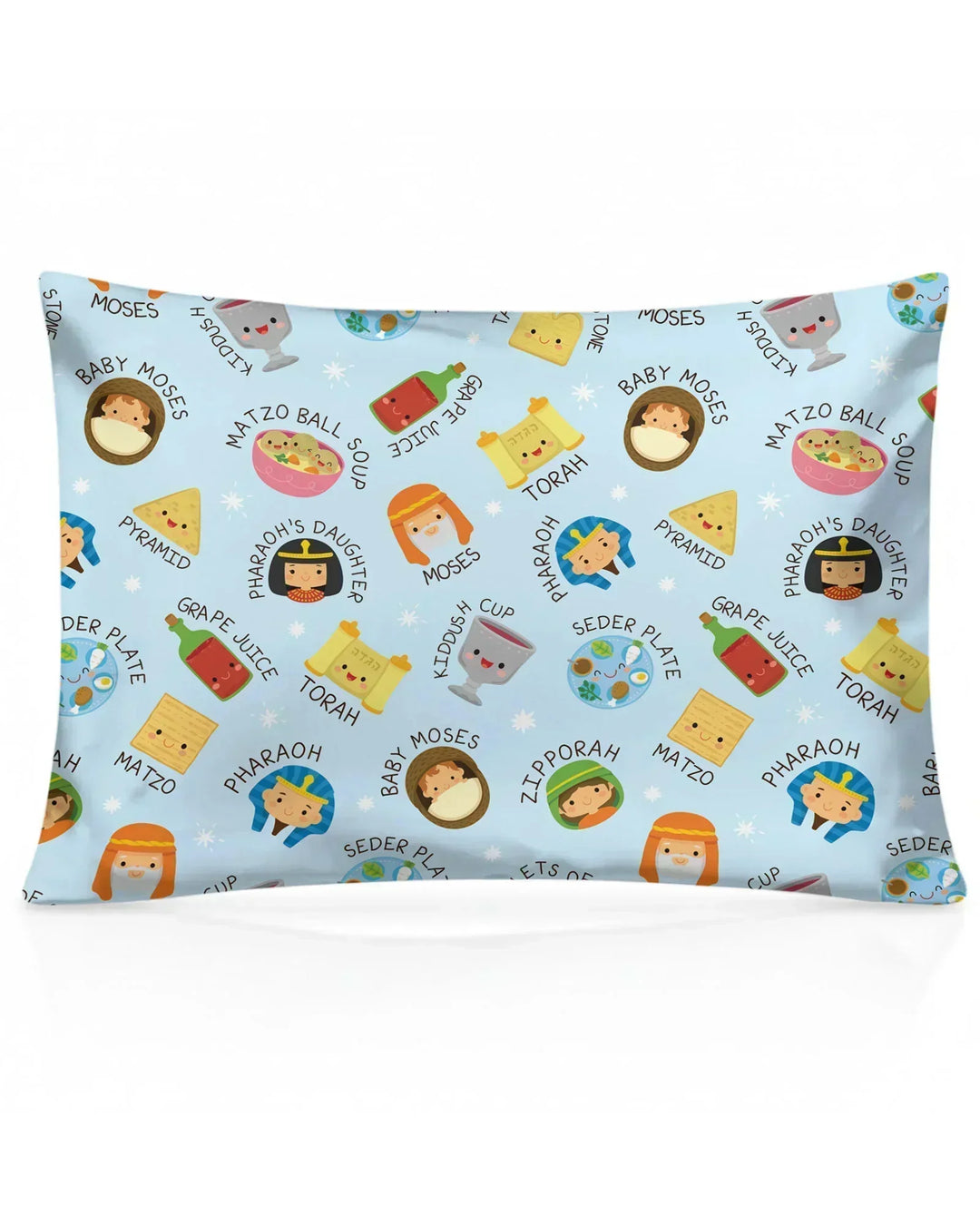 Cute Passover Characters Bamboo Pillow Case