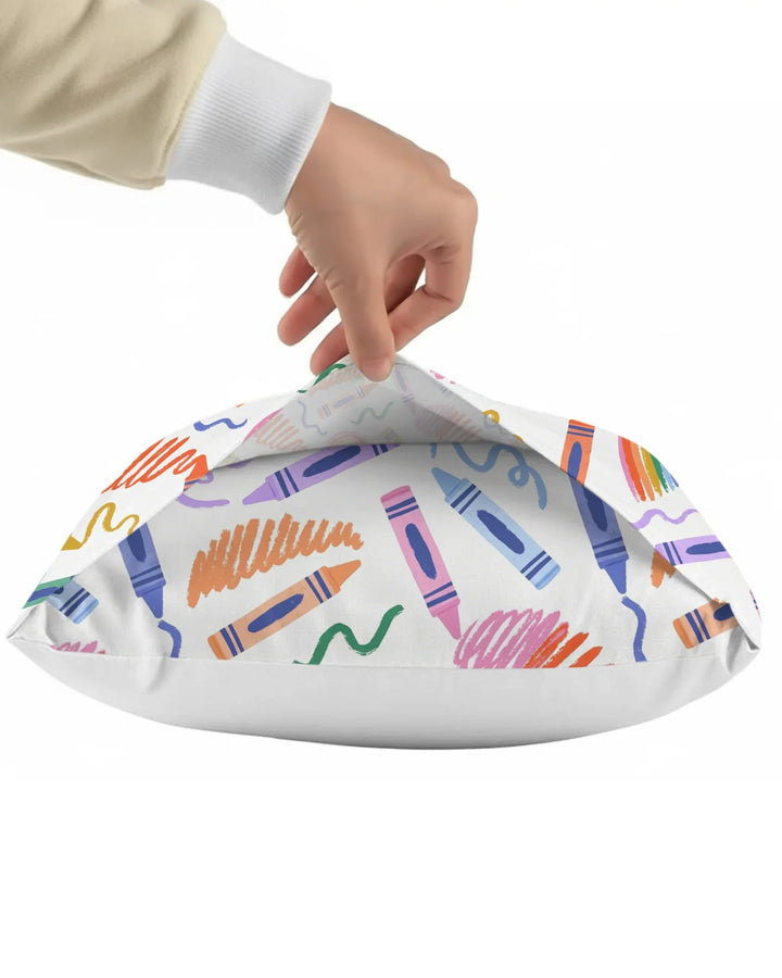 Crayon Chaos Bamboo Pillow Case
