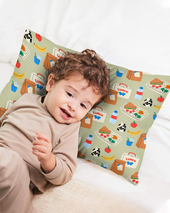 Happy School Lunch  Bamboo Pillow Case