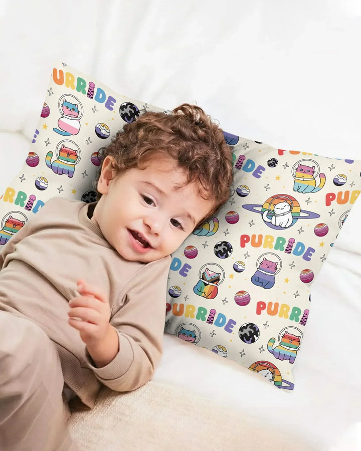 Rainbow Space Cats Family Matching Bamboo Pillow Case