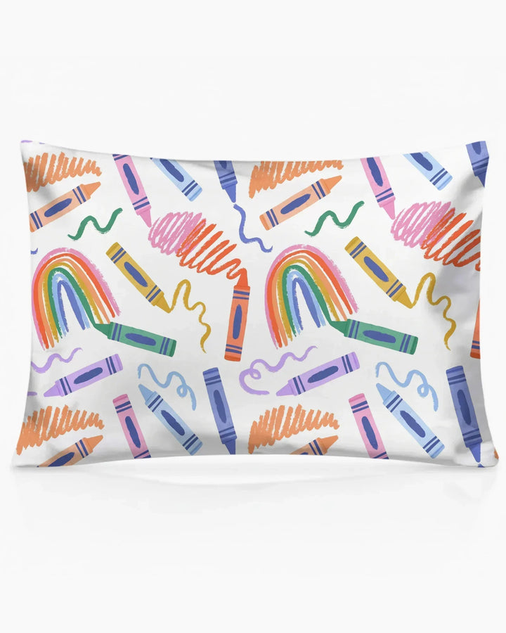 Crayon Chaos Bamboo Pillow Case
