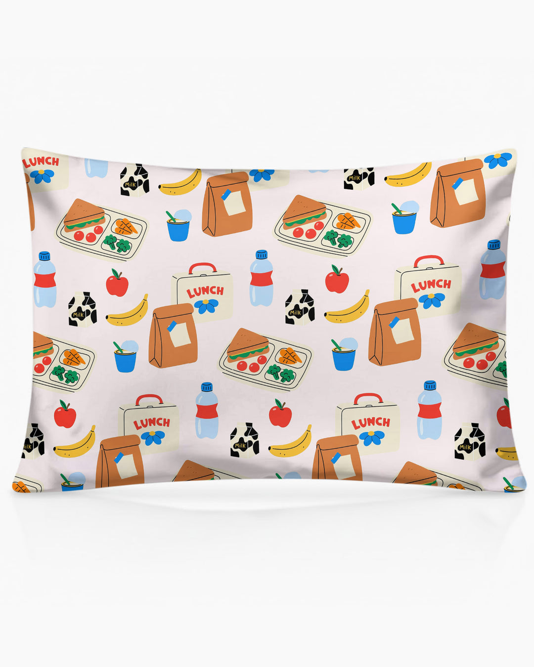 Happy School Lunch  Bamboo Pillow Case