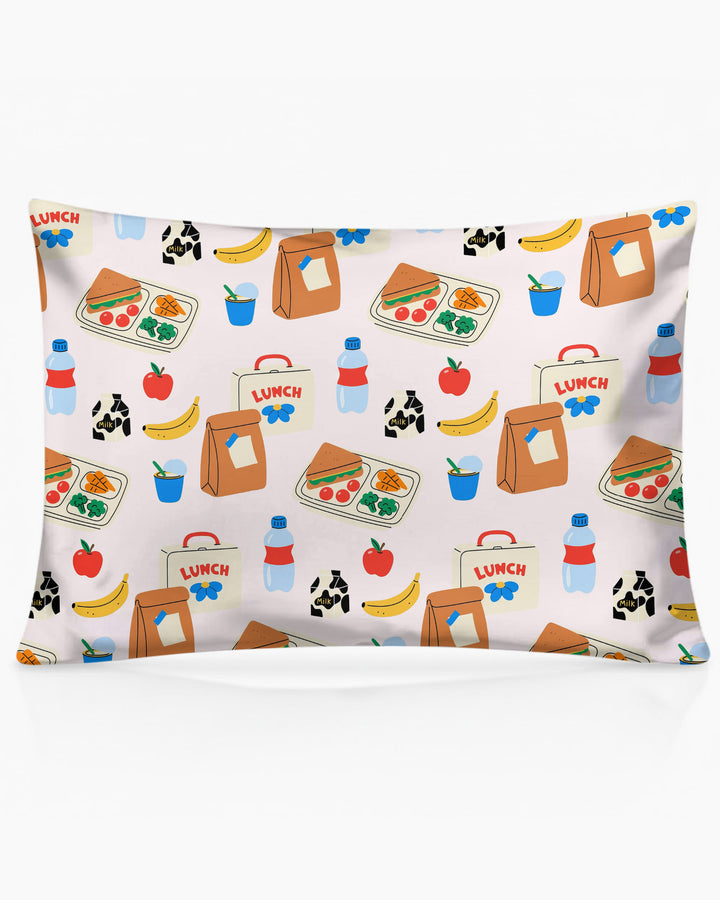 Happy School Lunch  Bamboo Pillow Case