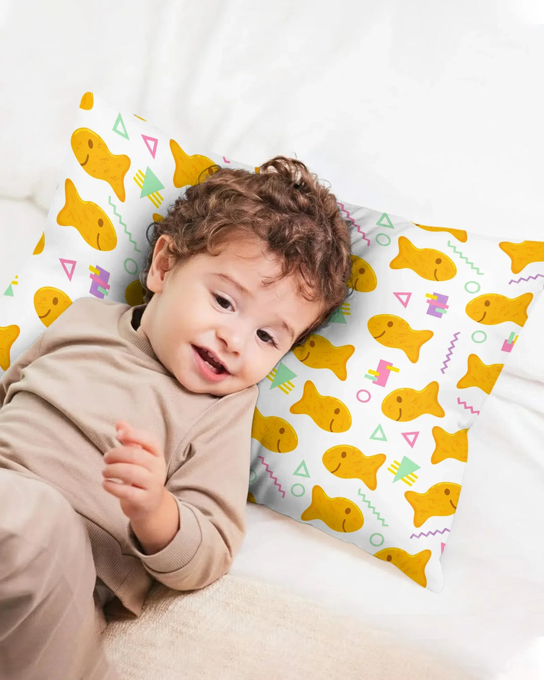 Cheesy Fishies Family Matching Bamboo Pillow Case