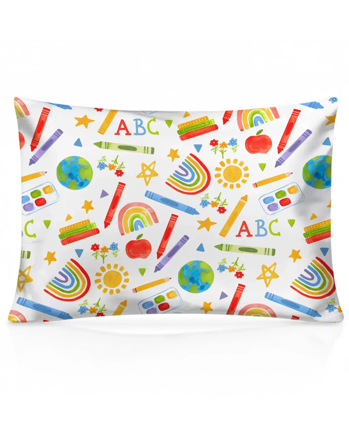 School Scribbles Bamboo Pillow Case