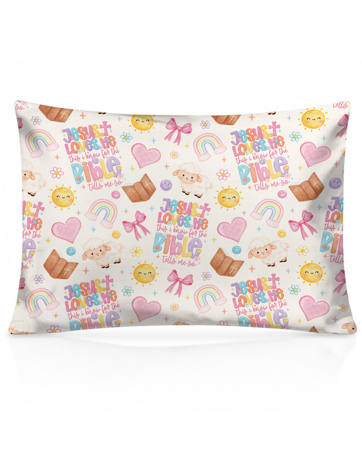 Jesus Loves Me This I Know Bamboo Pillow Case