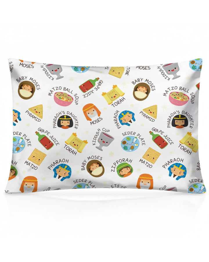 Cute Passover Characters Bamboo Pillow Case