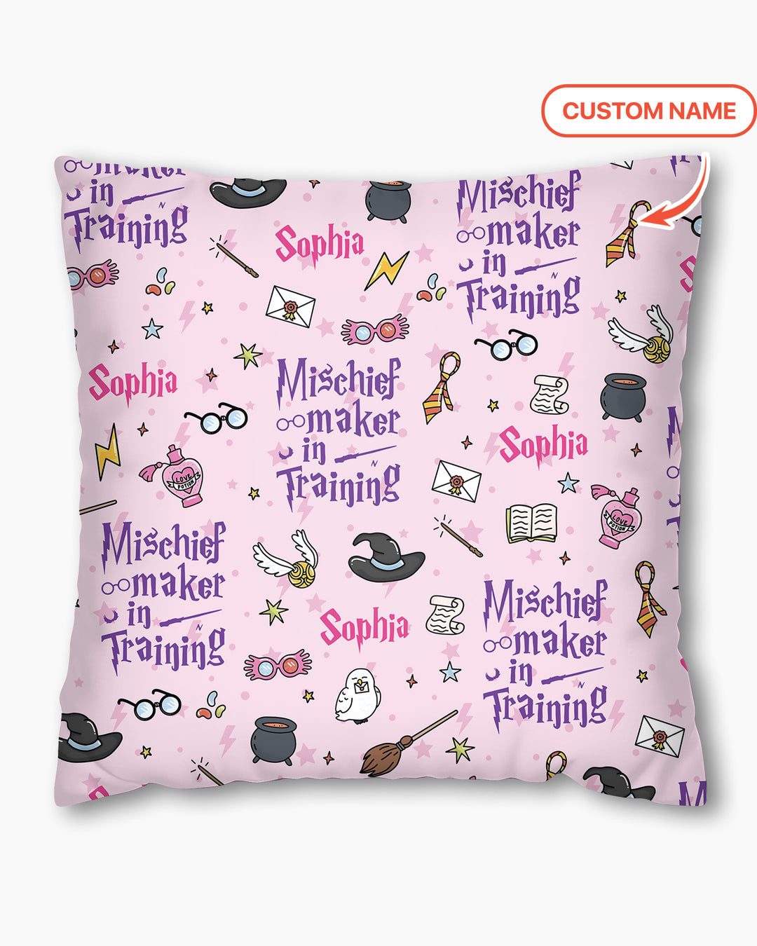 Custom Name Mischief Maker In Training Bamboo Pillow Case