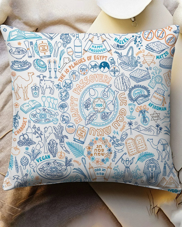 Doodle Passover Matching Family Bamboo Pillow Case