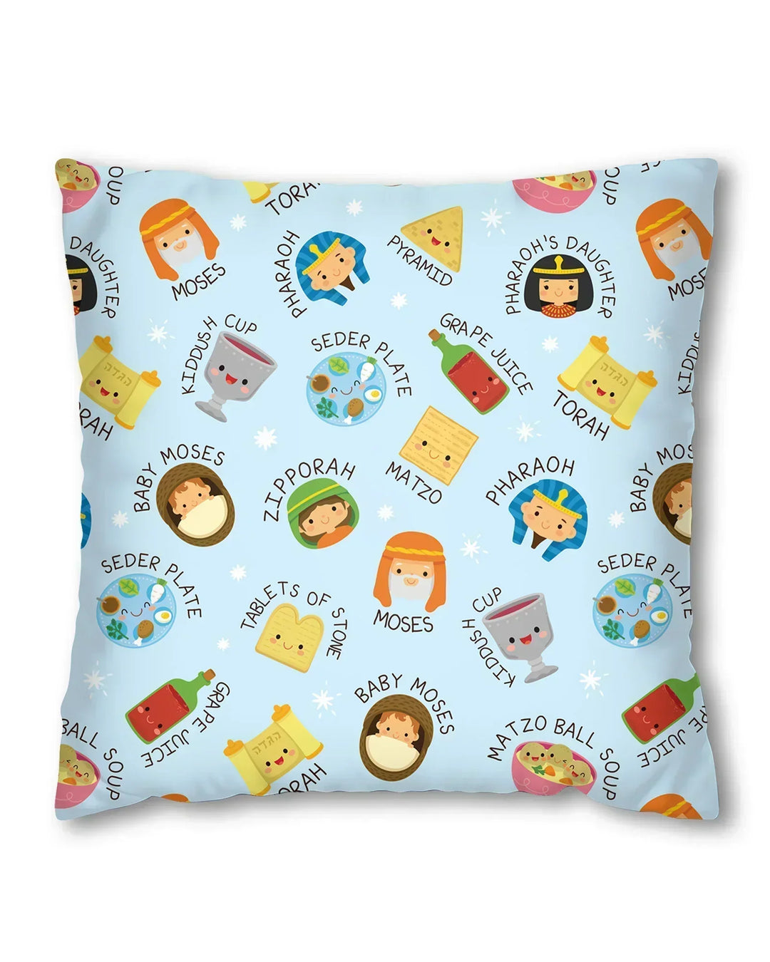 Cute Passover Characters Bamboo Pillow Case