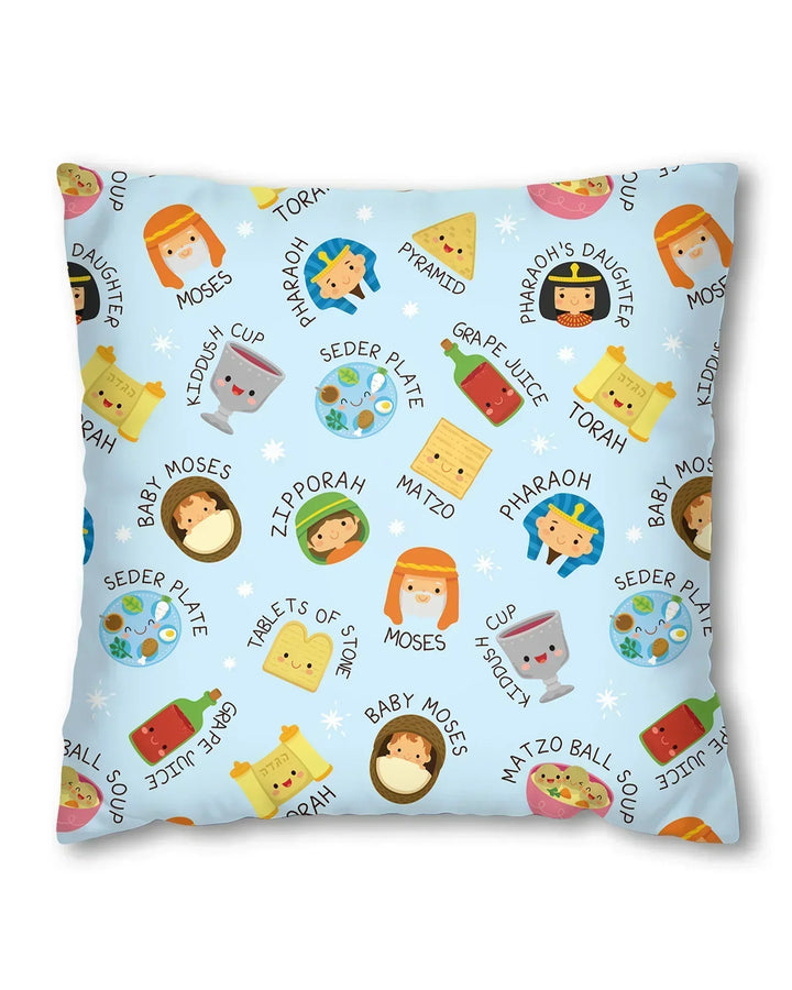 Cute Passover Characters Bamboo Pillow Case