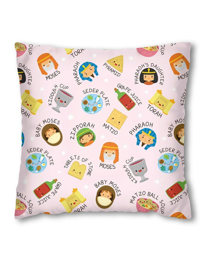 Cute Passover Characters Bamboo Pillow Case