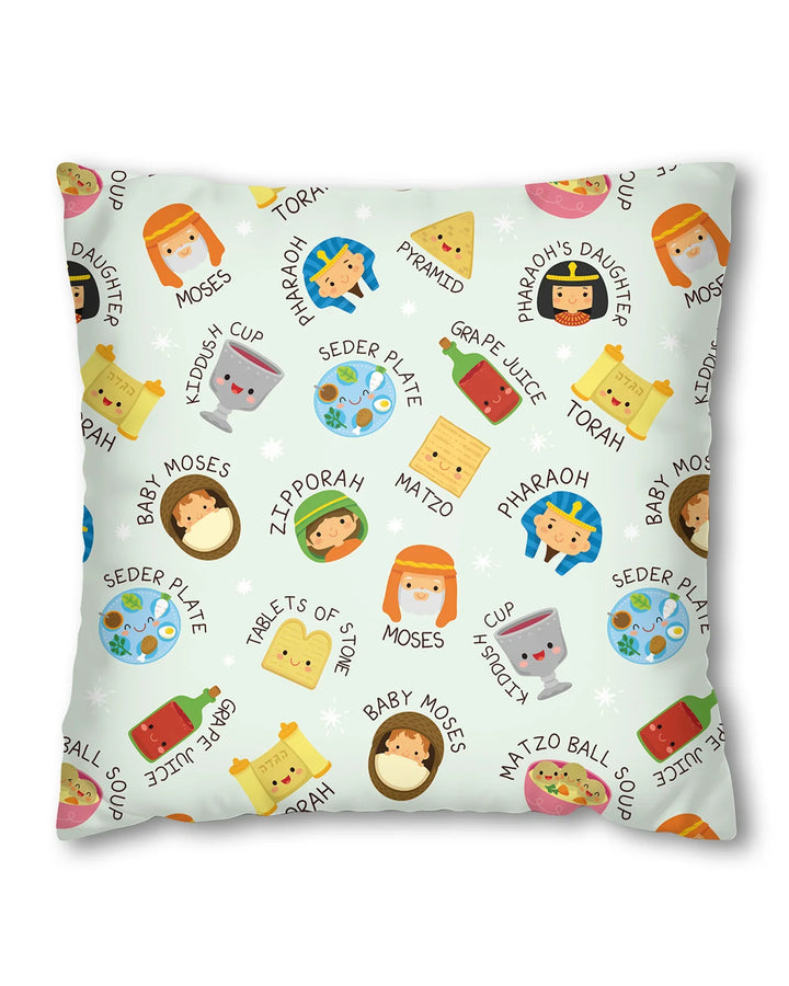 Cute Passover Characters Bamboo Pillow Case