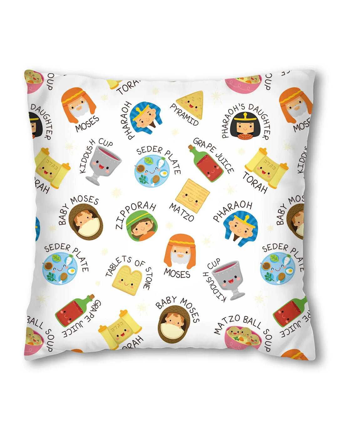 Cute Passover Characters Bamboo Pillow Case