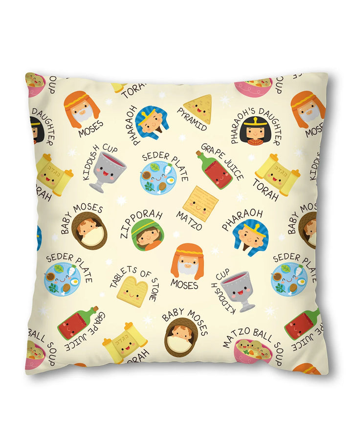 Cute Passover Characters Bamboo Pillow Case