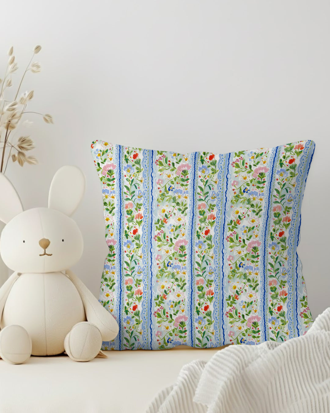 Paste Floral Girl Bamboo Pillow Case