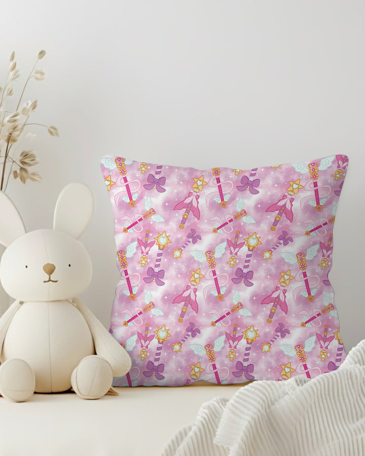 Kawaii Magical Girl Wand Bamboo Pillow Case