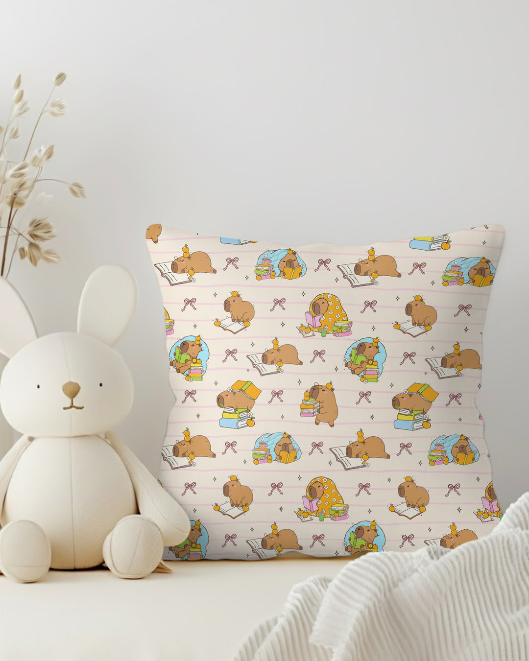 Sweet Study Capy Bamboo Pillow Case