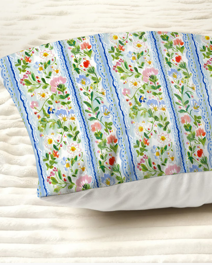 Paste Floral Girl Bamboo Pillow Case
