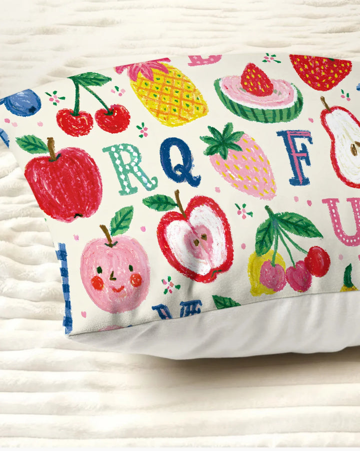 Back To School Fruit Alphabet Bamboo Pillow Case