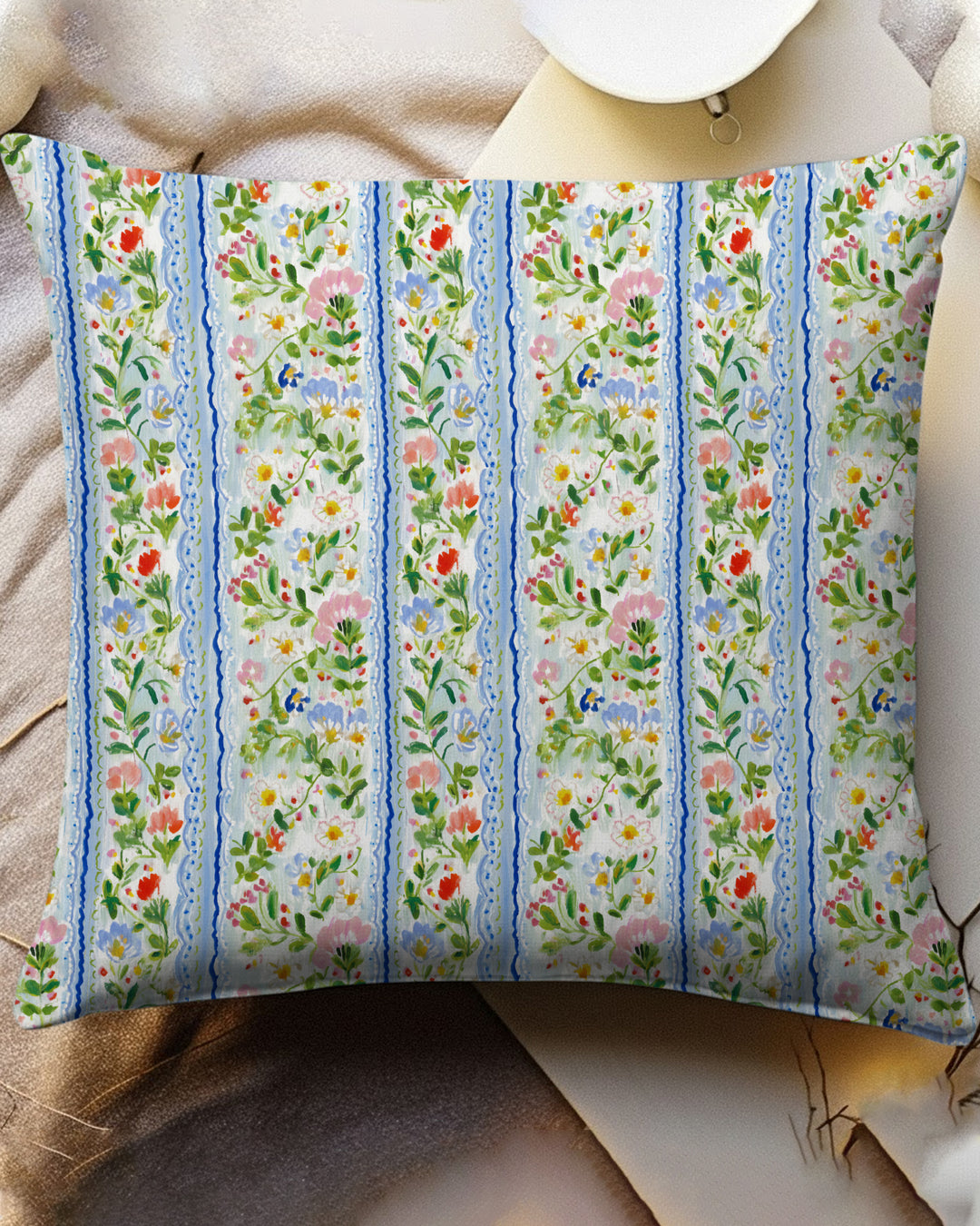Paste Floral Girl Bamboo Pillow Case
