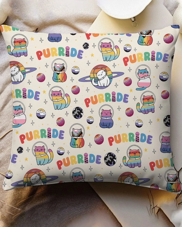 Rainbow Space Cats Family Matching Bamboo Pillow Case