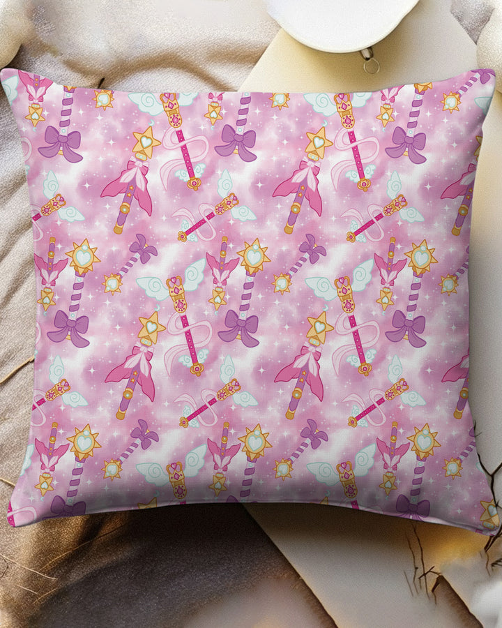 Kawaii Magical Girl Wand Bamboo Pillow Case