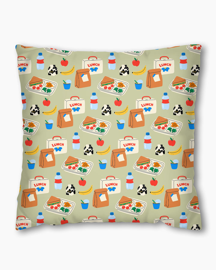 Happy School Lunch  Bamboo Pillow Case