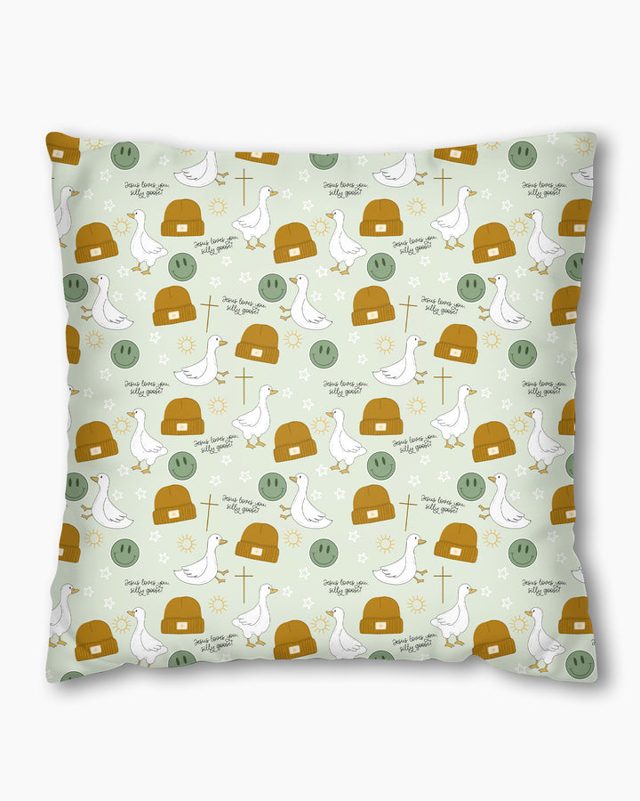 Jesus Loves You Silly Goose Bamboo Pillow Case