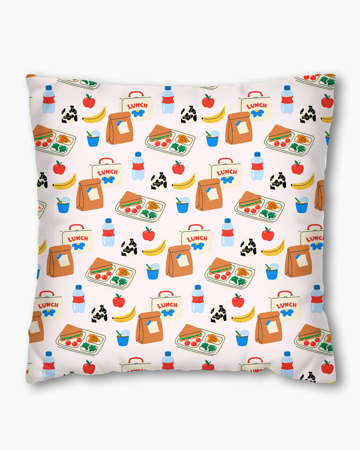 Happy School Lunch  Bamboo Pillow Case