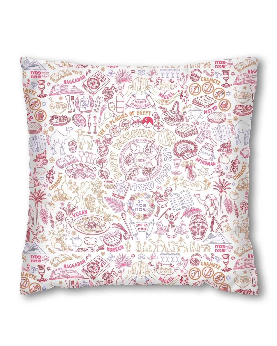 Doodle Passover Matching Family Bamboo Pillow Case