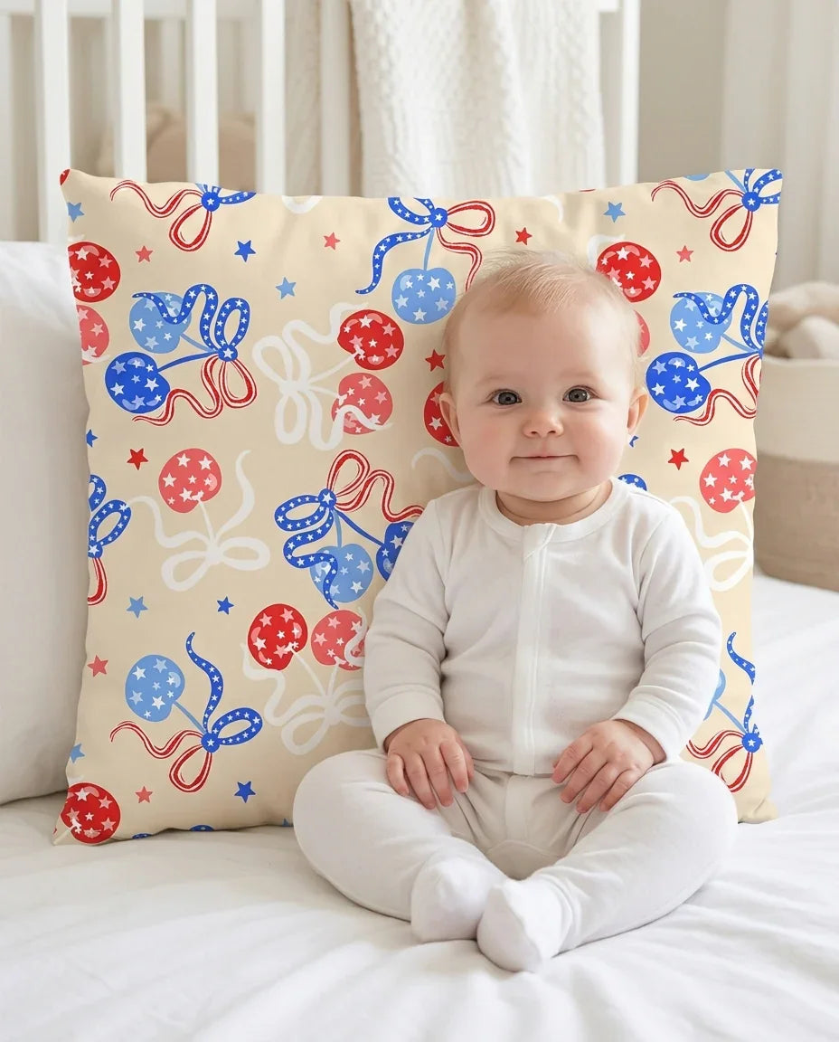 Cherry America 4th of July Bamboo Pillow Case