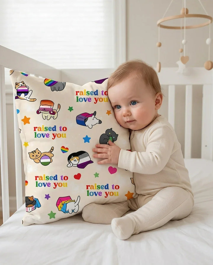 Rainbow Paws Family Matching Bamboo Pillow Case