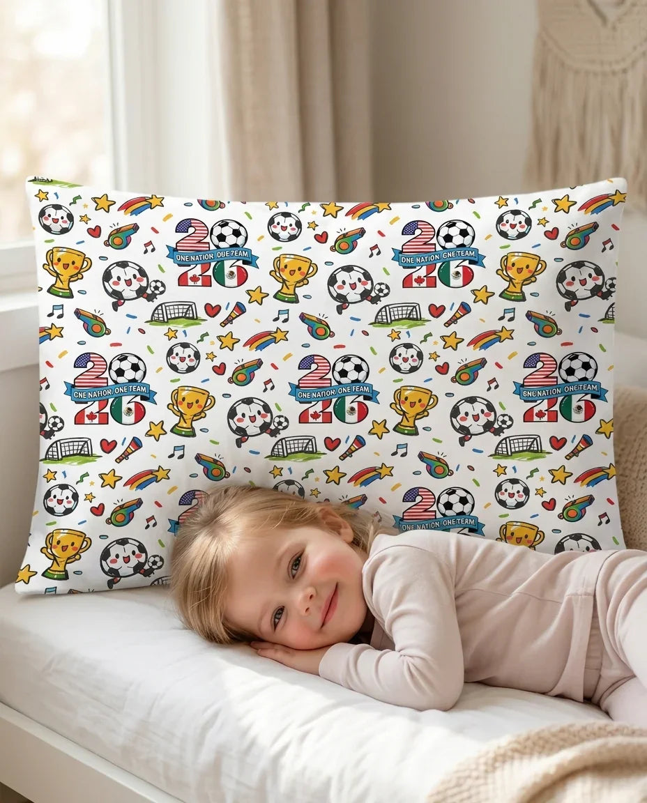 Soccer Fever 2026 Family Matching Bamboo Pillow Case