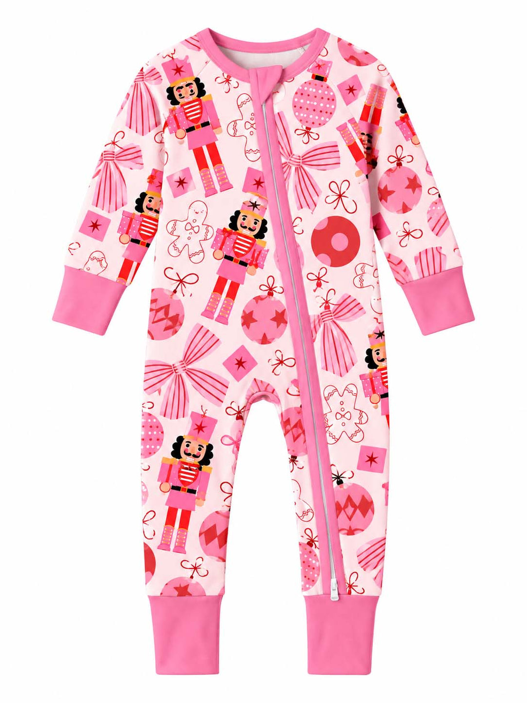 Pink Bow Nutcracker Christmas Bamboo Convertible Zippy