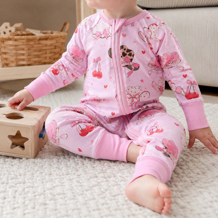 Pink Cherry Cowgirl Hats Bamboo Convertible Zippy
