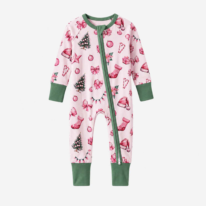 Pink Christmas Holiday Favorites Bamboo Convertible Zippy