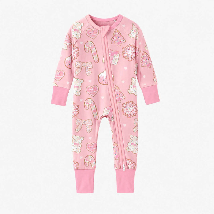 Pink Christmas Sugar Cookies Bamboo Convertible Zippy