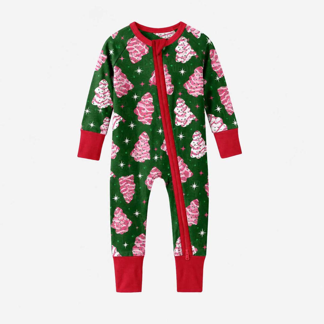 Pink Christmas Tree Treats Bamboo Convertible Zippy