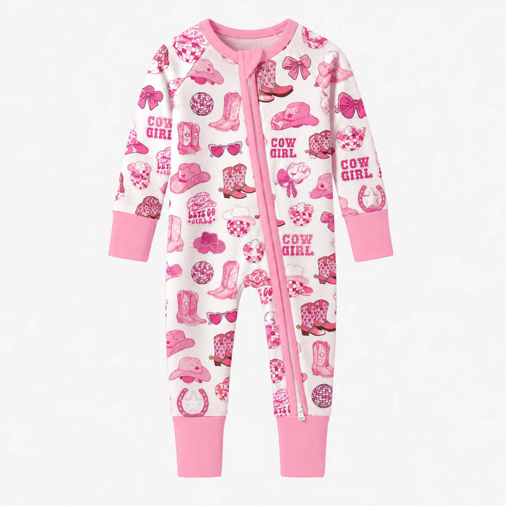 Pink Disco Cowgirl Bamboo Convertible Zippy