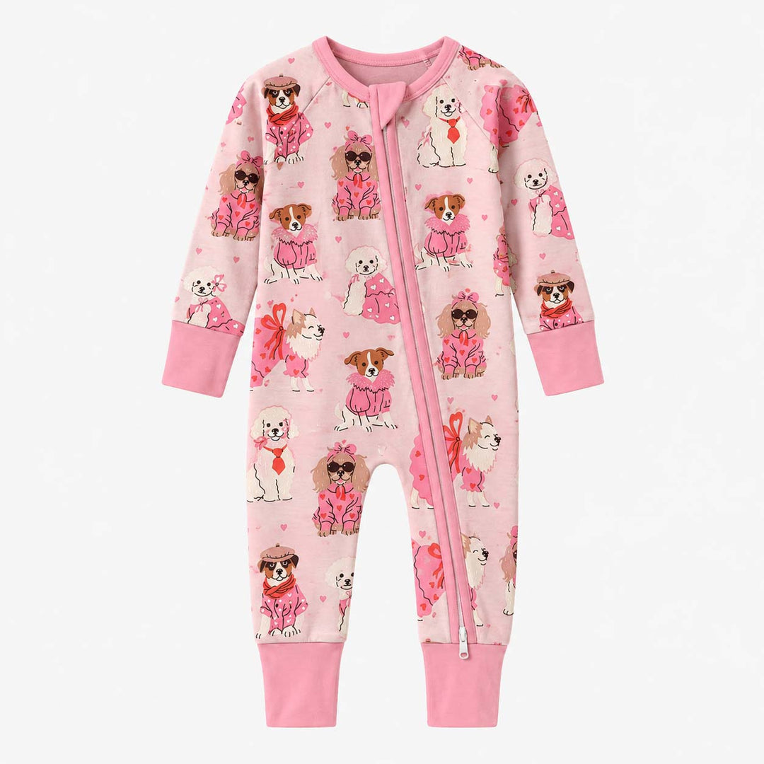 Pink Fashion Dogs Bamboo Convertible Zippy