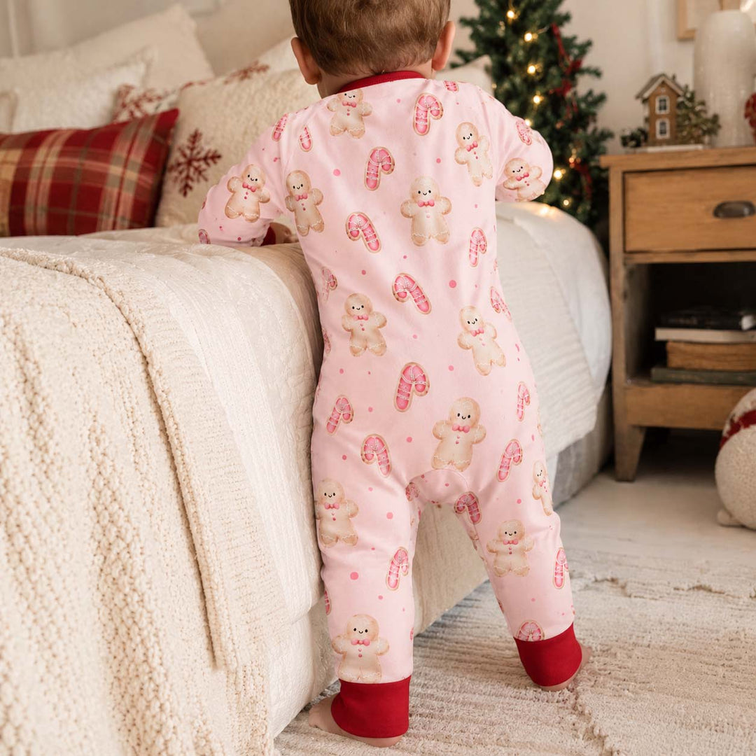 Pink Gingerbread Candy Christmas Bamboo Convertible Zippy