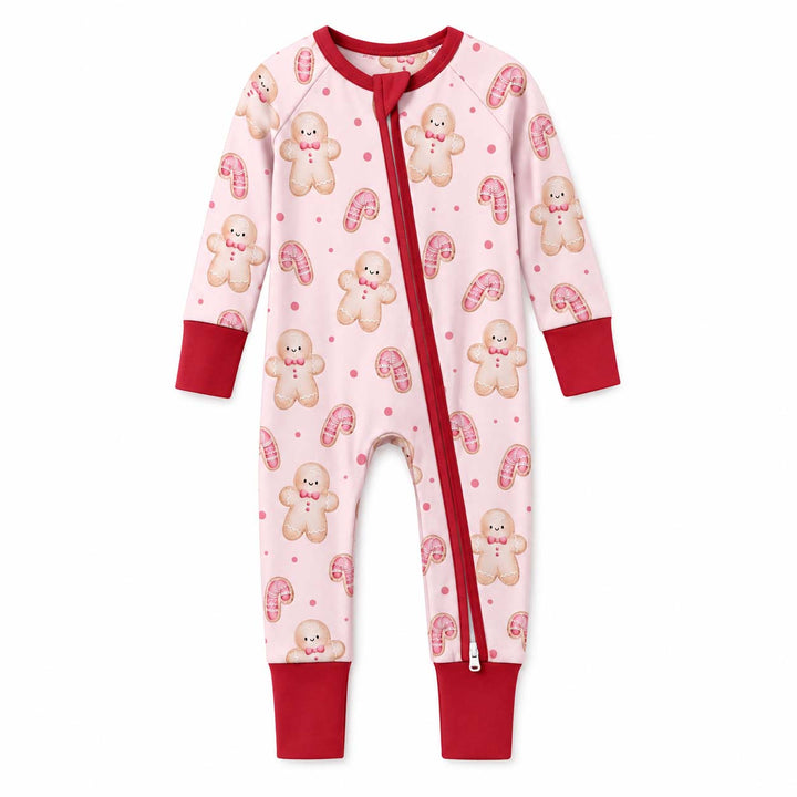 Pink Gingerbread Candy Christmas Bamboo Convertible Zippy
