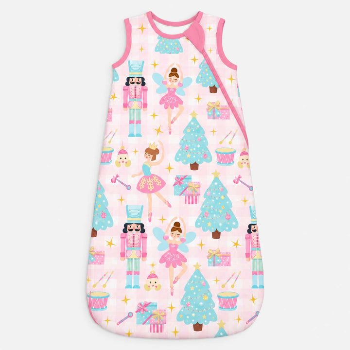 Pink Nutcracker Ballerina Christmas Bamboo Sleep Bag