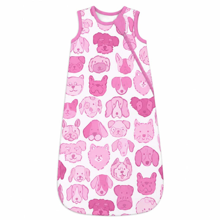Pink Puppy Faces Bamboo Sleep Bag